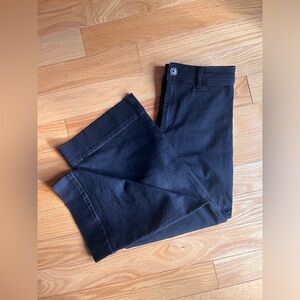 Cropped Flared Denim Pants